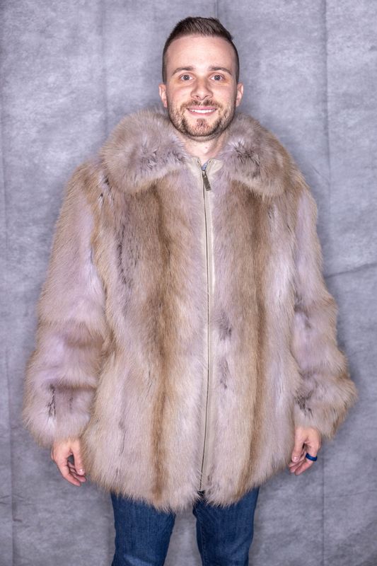 Men's Crystal Dyed Raccoon