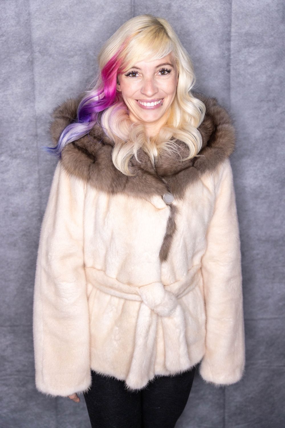 Dyed Pearl Mink &amp; Natural Sable