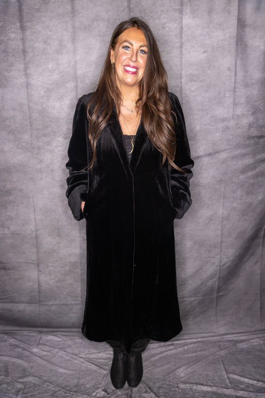 Dyed Black Sheared Mink Reversible Dyed Black Sheared Mink Reversible