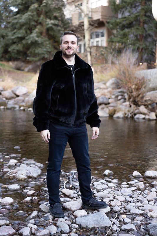 Men&#39;s Natural Blackglama Mink