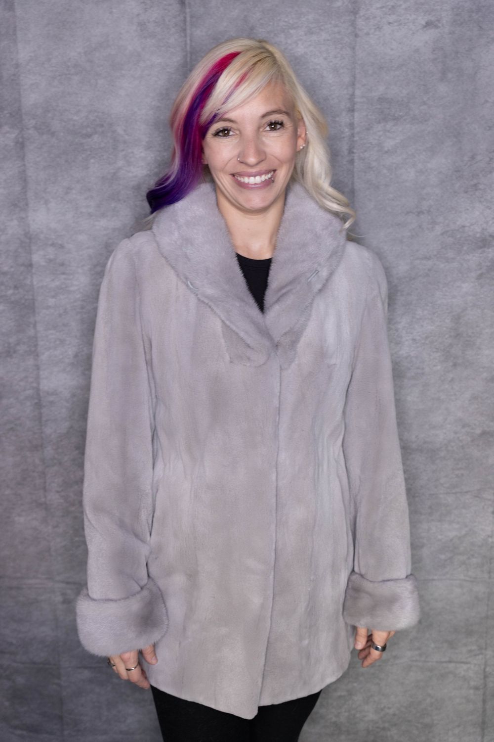 Women’s Sapphire Sheared with LH Mink Reversible