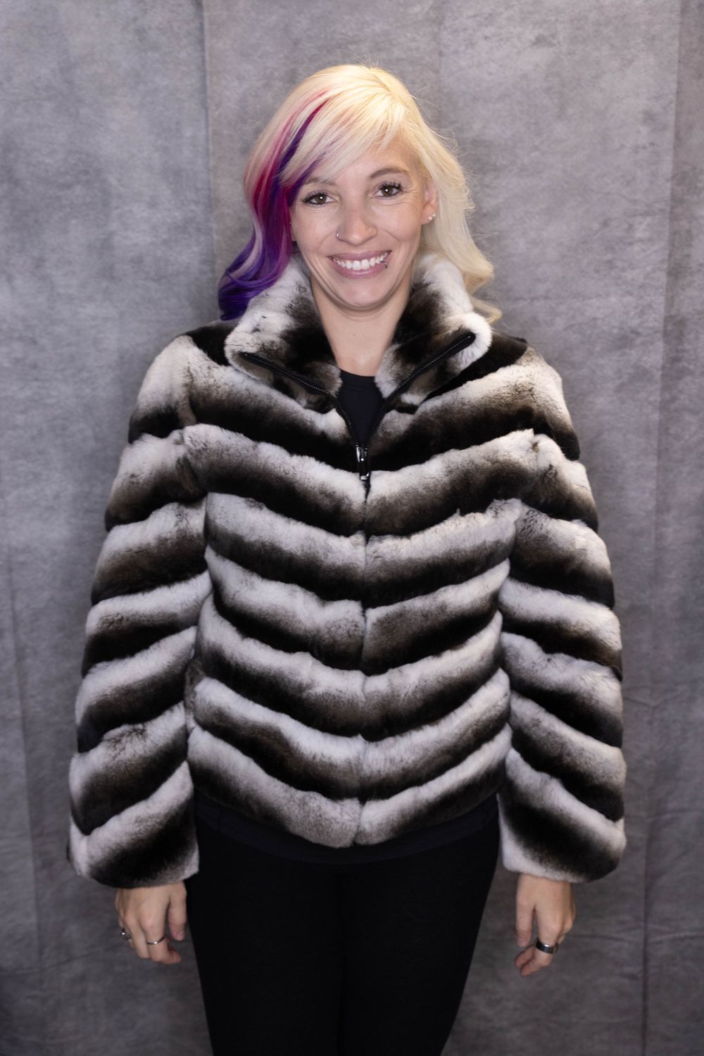 Dyed Rabbit Zoe Reversible, Color: Grey, Material: Norway / Zoé, Size: XS