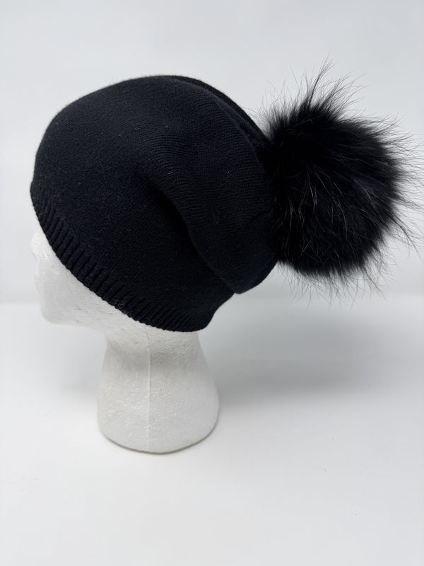 Knitted Hat with Folded Top (040)