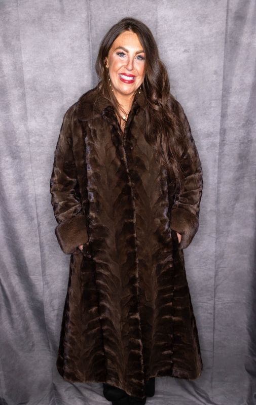 Dyed Mahogany Sheared Mink