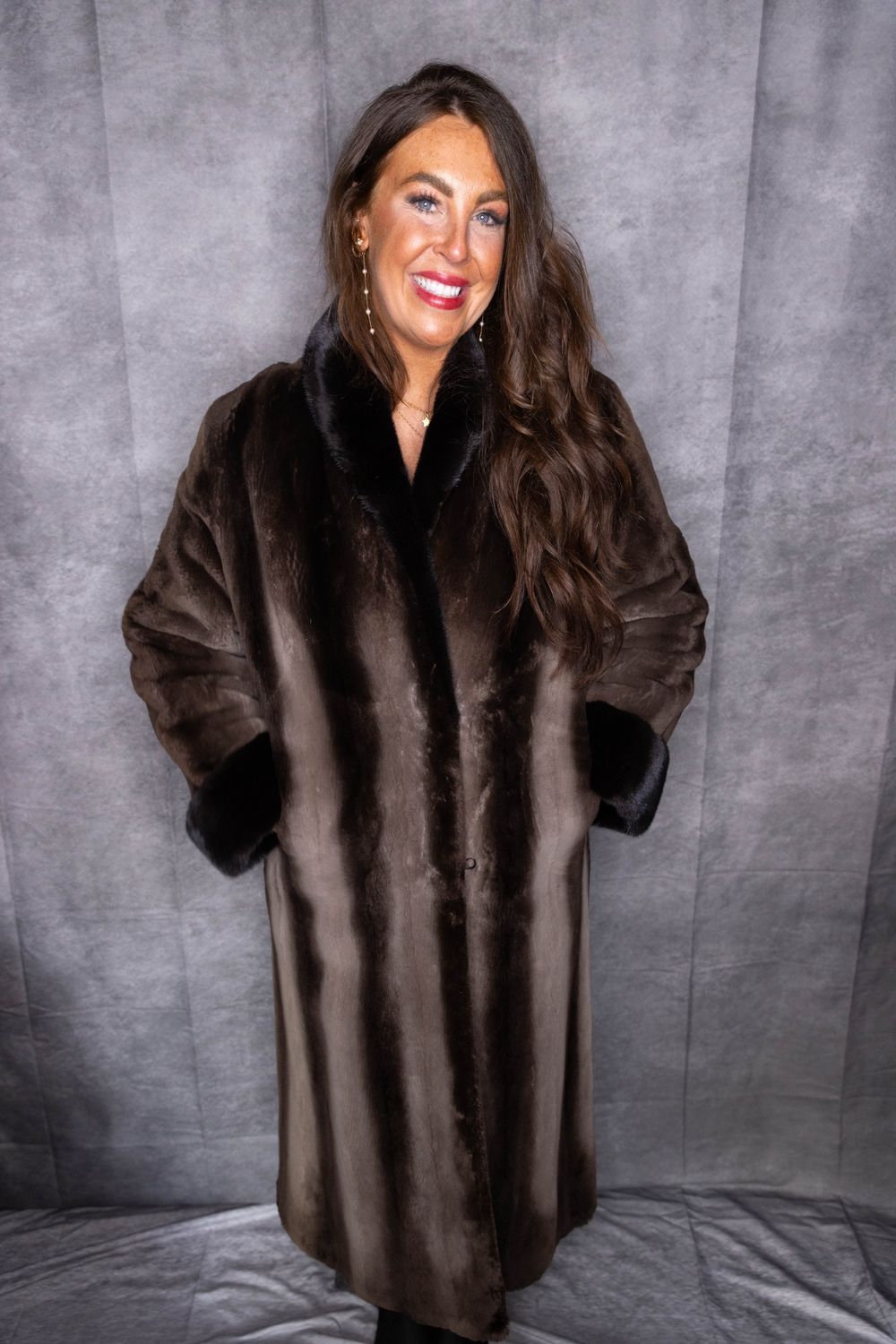 Natural Phantom Sheared Beaver with Natural Ranch Mink