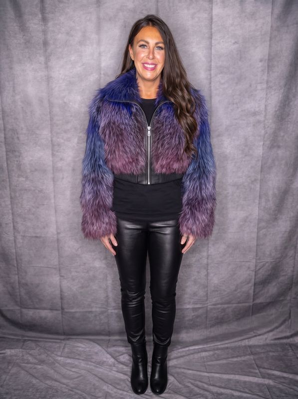 Women’s Dyed Fox Purple Hue