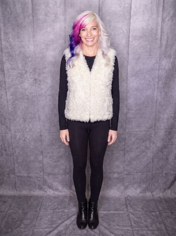 Dyed White Tibet Lamb Vest
