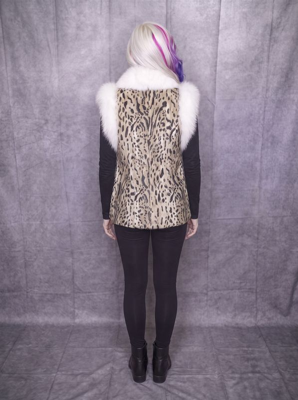 Dyed Goat with White Fox