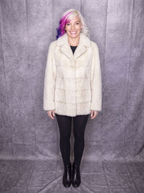 Women’s Dyed Cream Mink