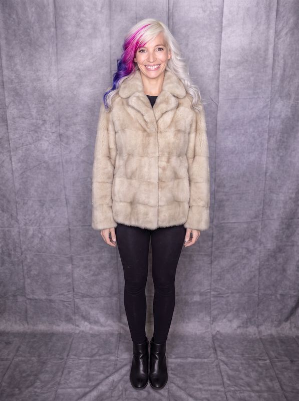 Women’s Dyed Taupe Mink