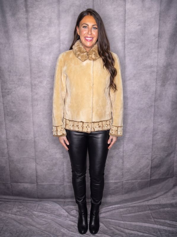 Women’s Dyed Butter Ginger Sheared Beaver