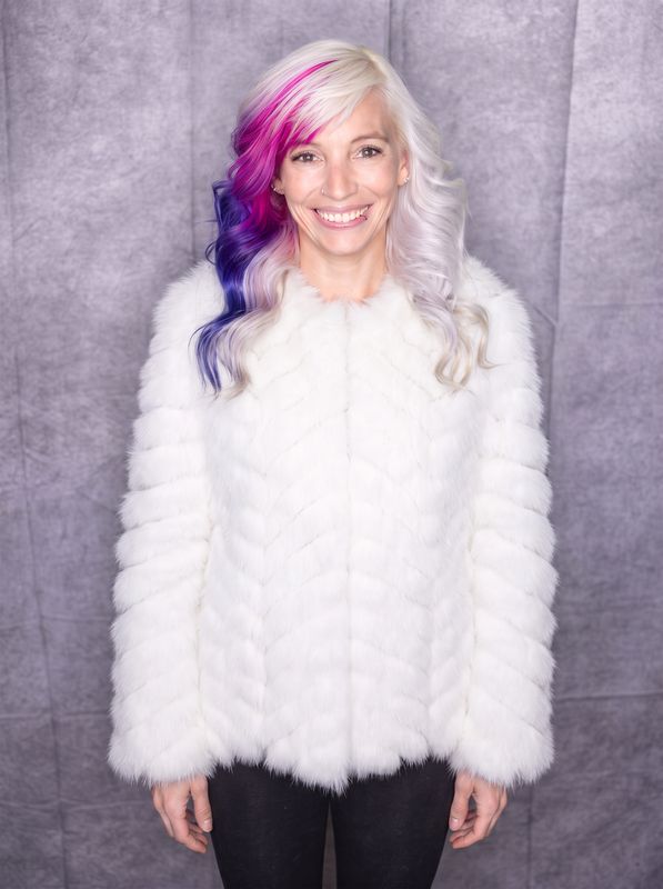 Women’s Dyed Puff Fox