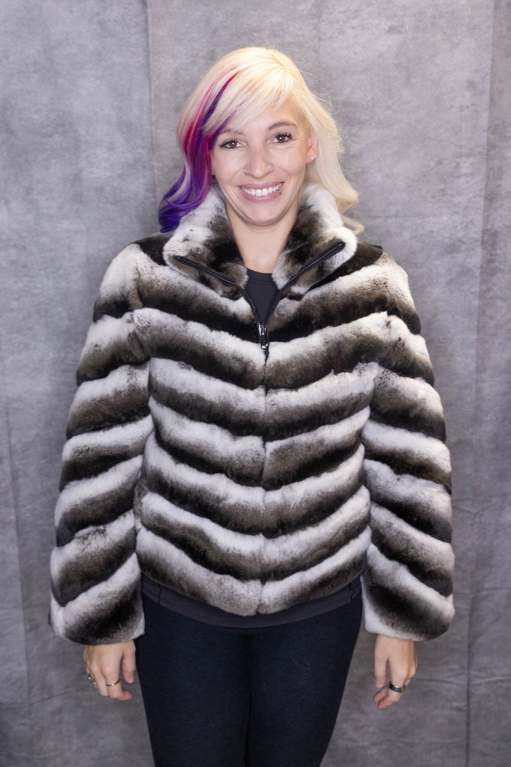 Dyed Rabbit Zoe Reversible, Color: Grey, Material: Norway / Zoé, Size: XS