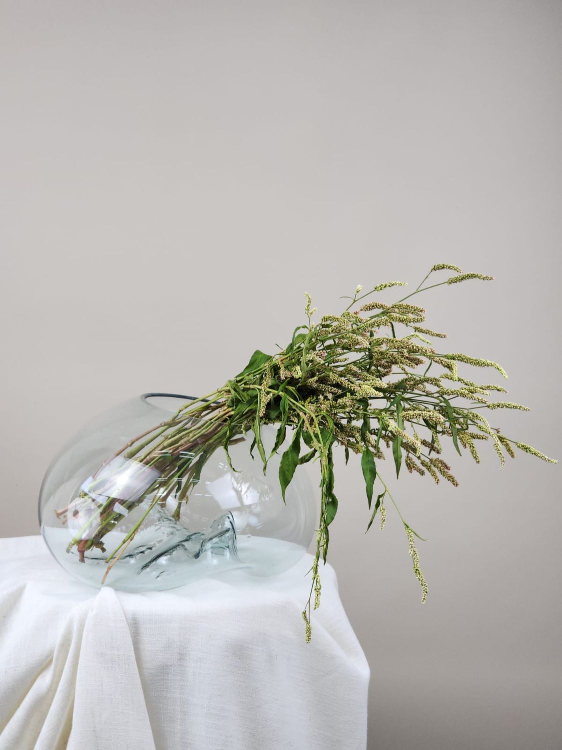 Exclusive Blown And Dented Glass Vase 021 - Casa Planto By Cristaleria