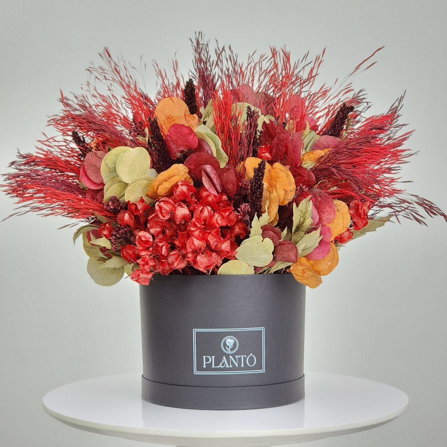 Box Of Dried Flowers  Gorgeous With Black Box M