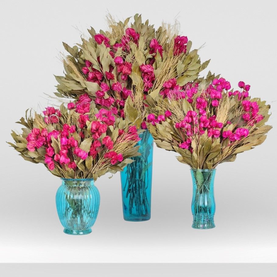 Decorative Combo Of Desidrated Arrangements - Contrasting Kit + Glasses