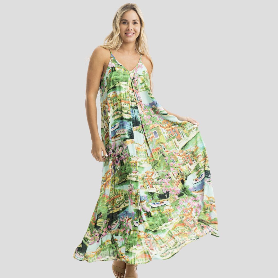 Strappy Dress, Color: Bellagio, Size: XS