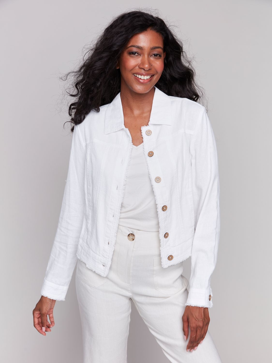 Long Sleeve Button Front Jacket