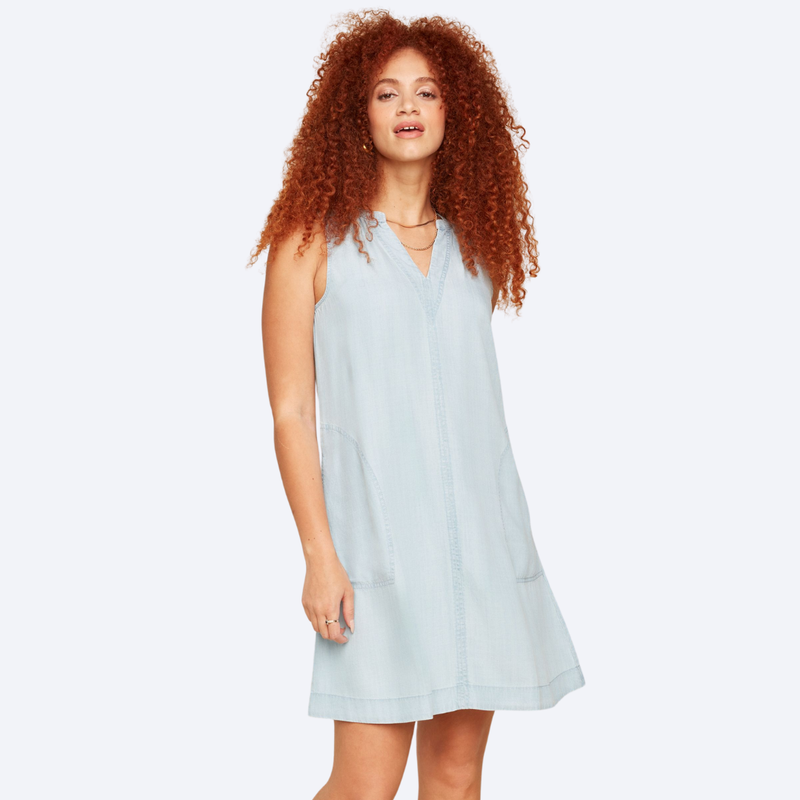 Tencel Sleeveless A Line Dress