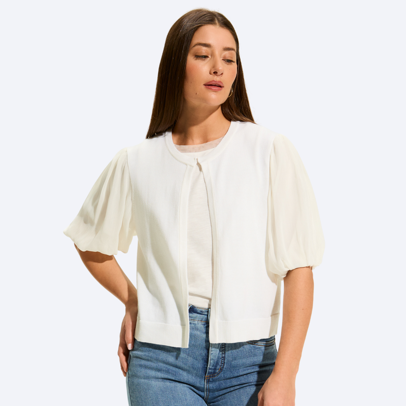 Elbow Sleeve Cardigan