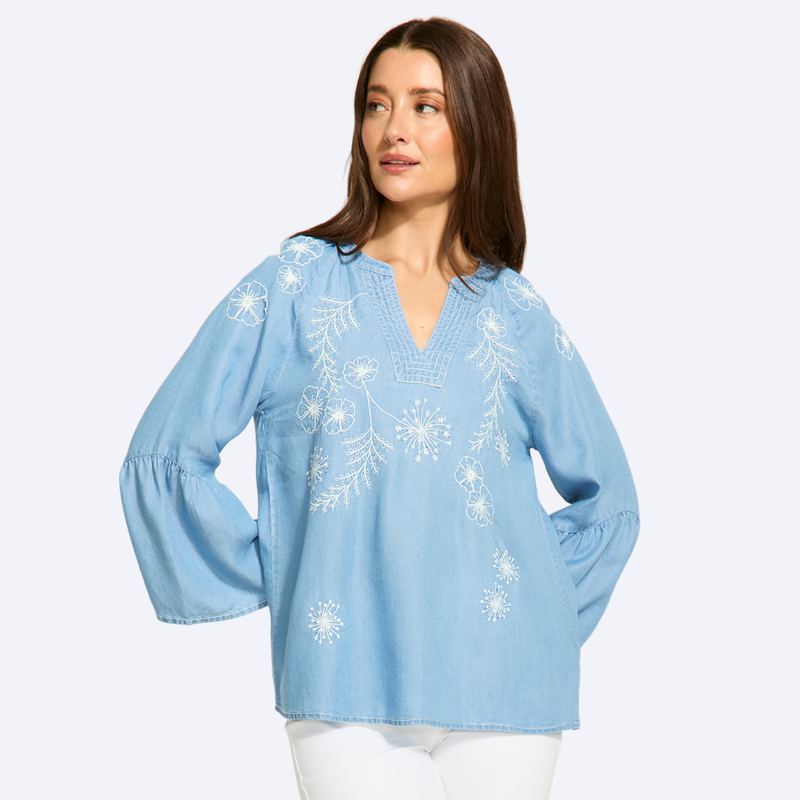 Embroidered Boho Shirt