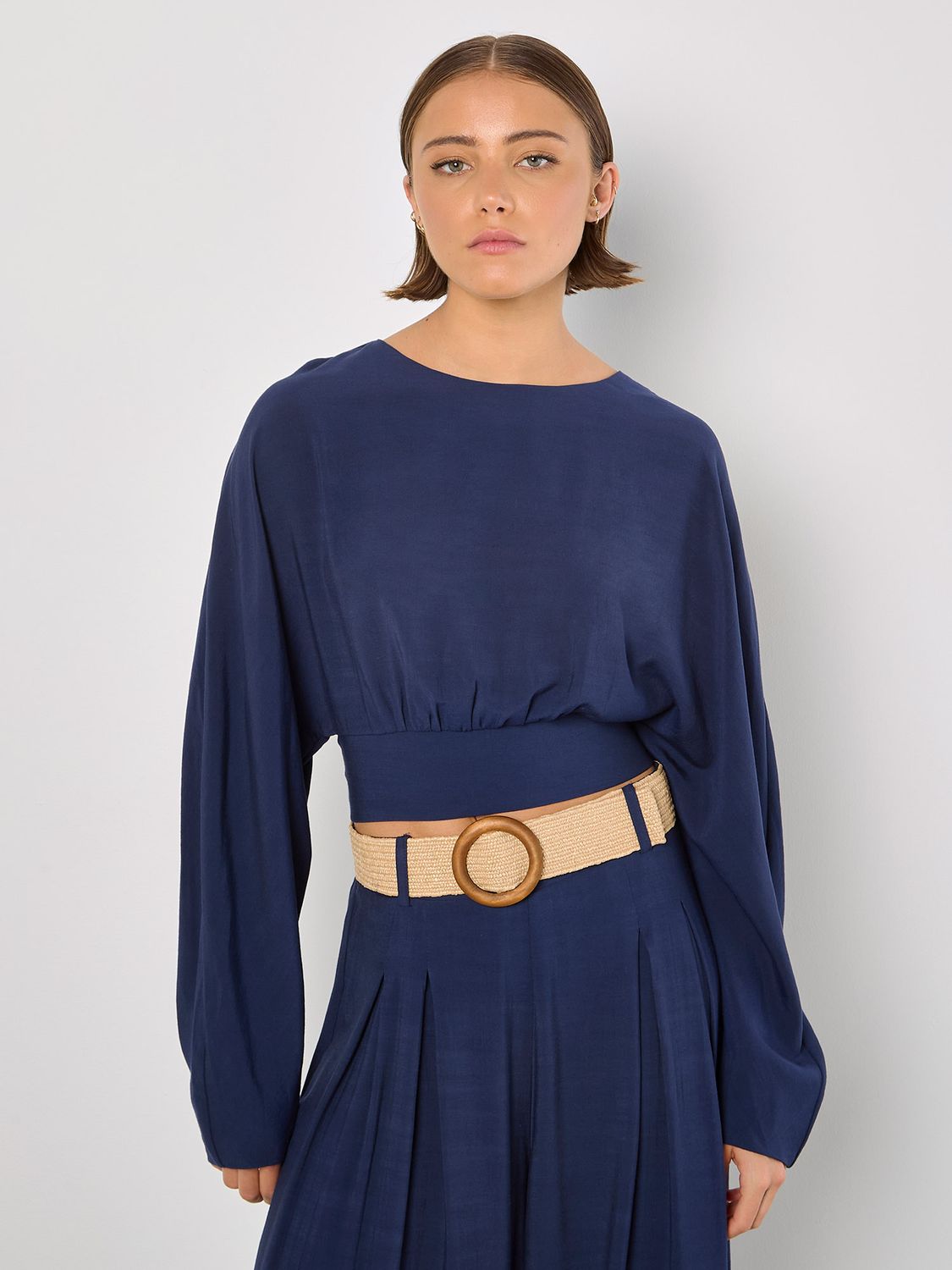 Clean Cuff Crop Open Back Top