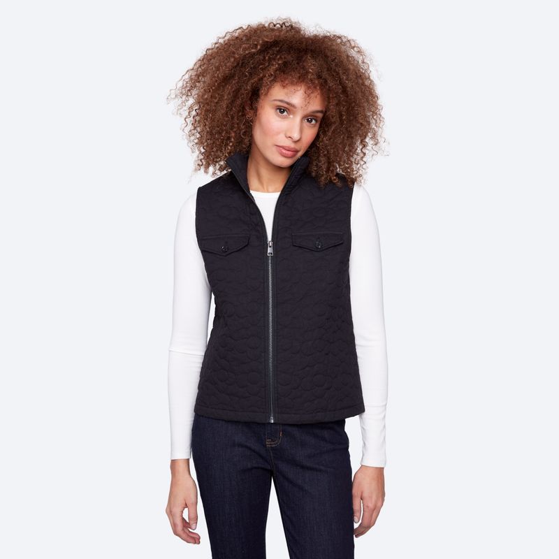 Floral Quilted Puffer Vest
