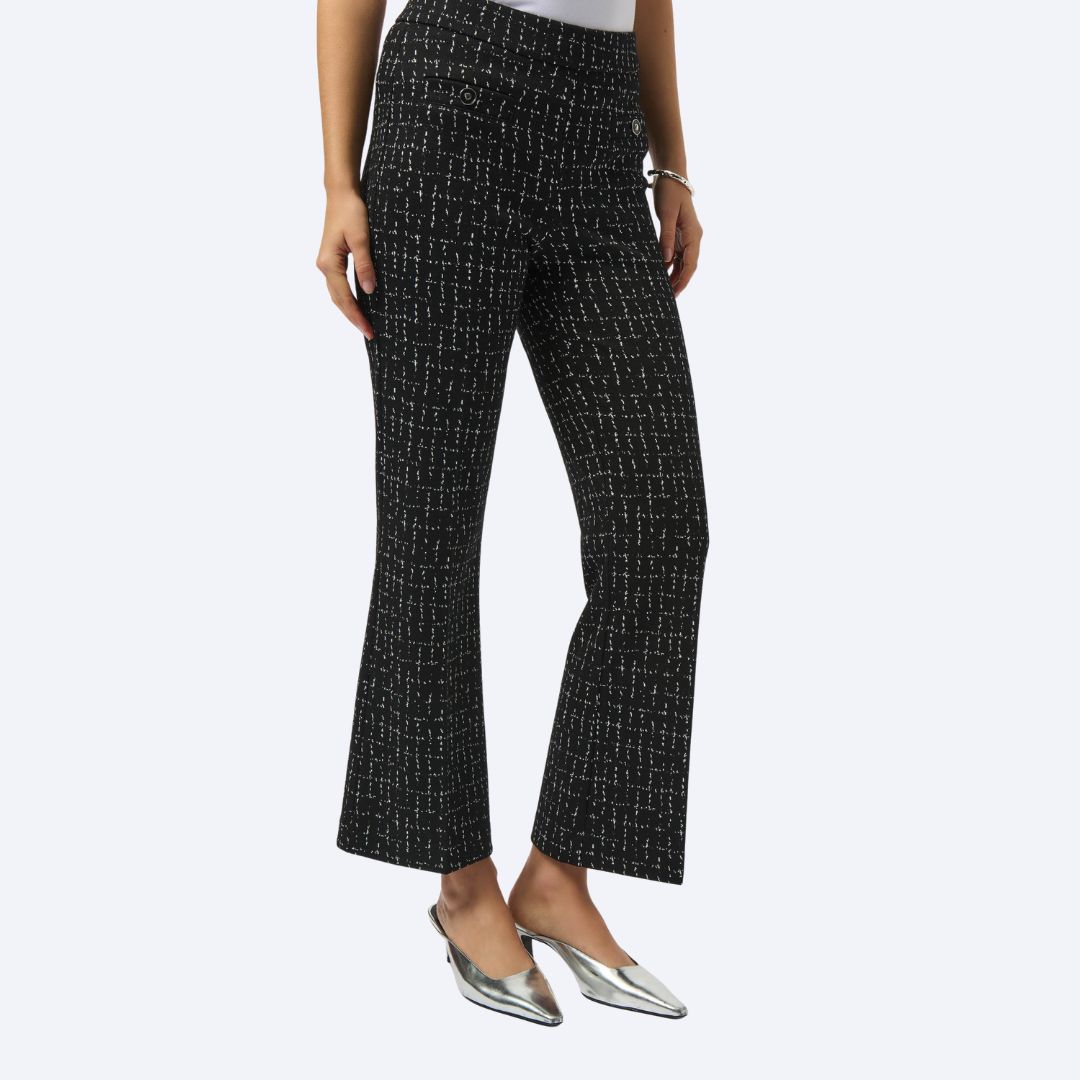 Jacquard Print Flared Trouser