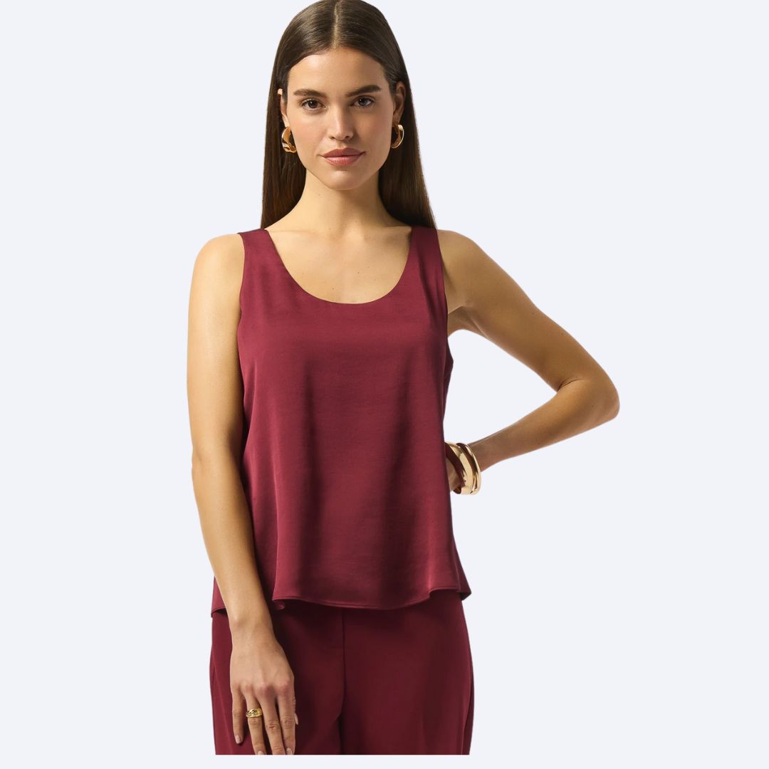 Satin Sleeveless Top