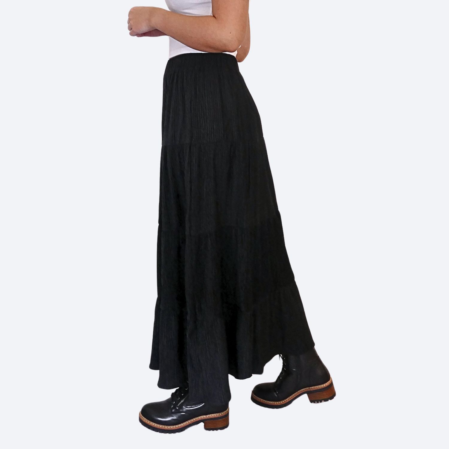 Velvet Tiered Skirt