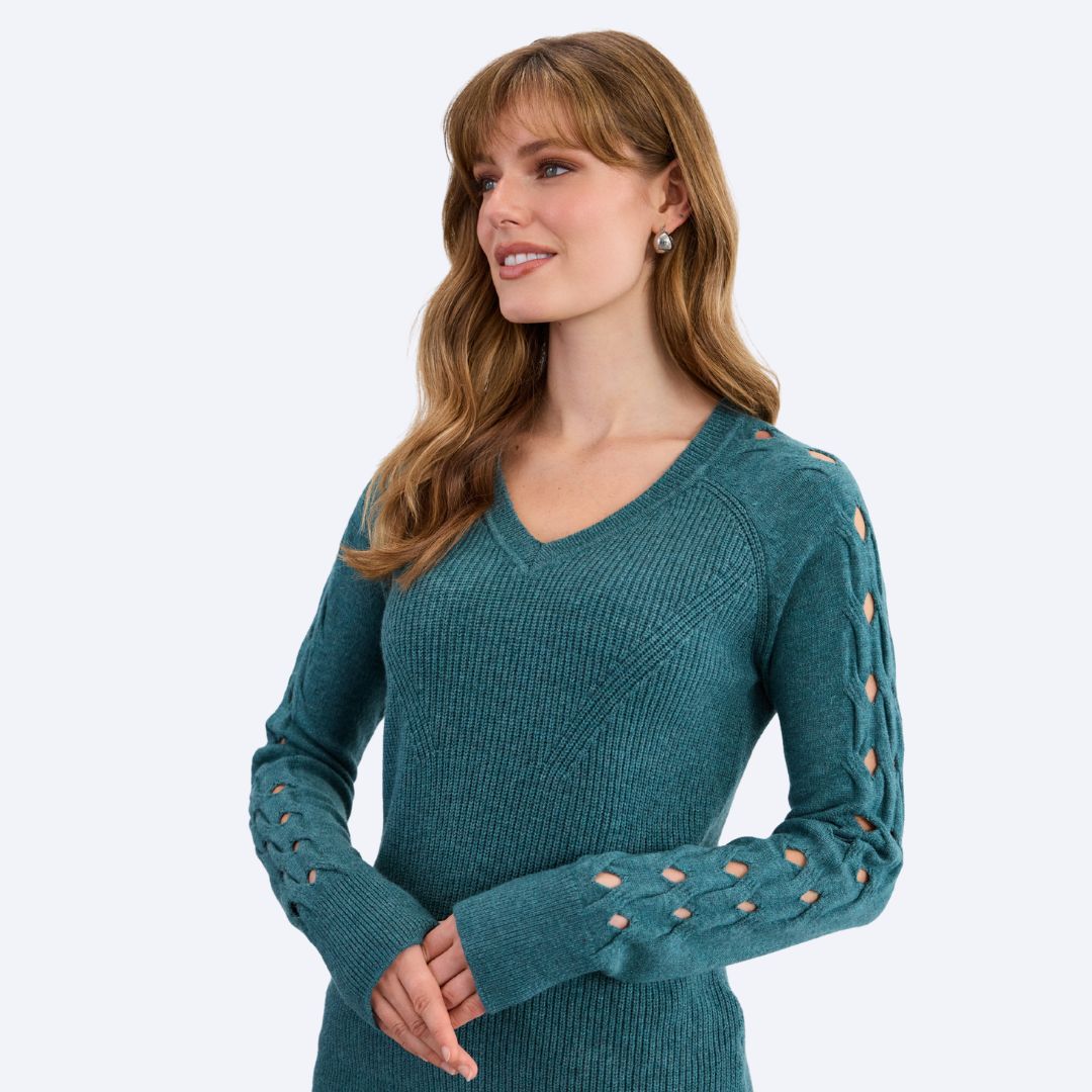 Long Sleeve V-Neck Sweater