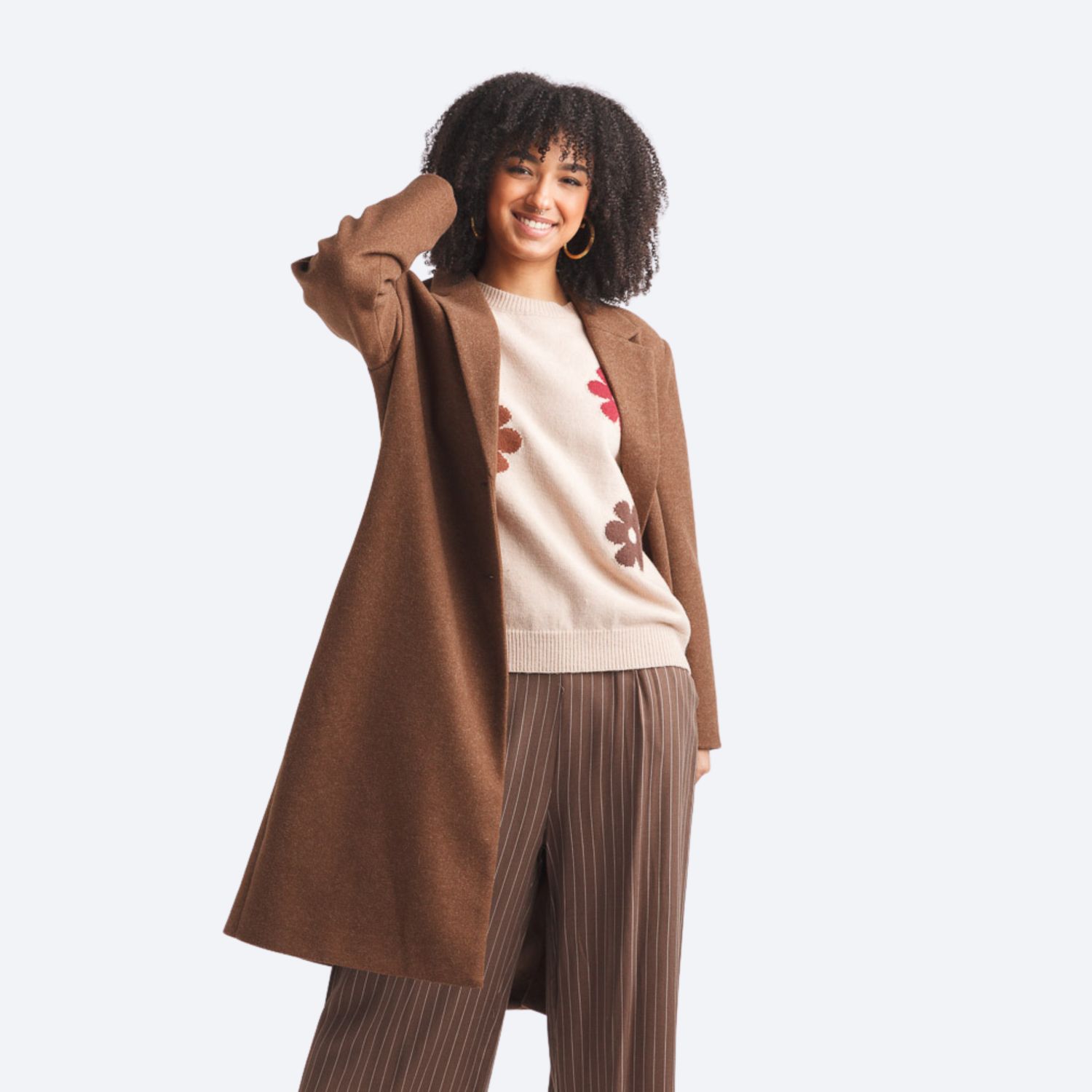 Lapel Single Breasted Coat
