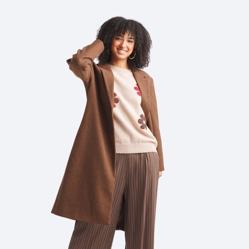 Lapel Single Breasted Coat