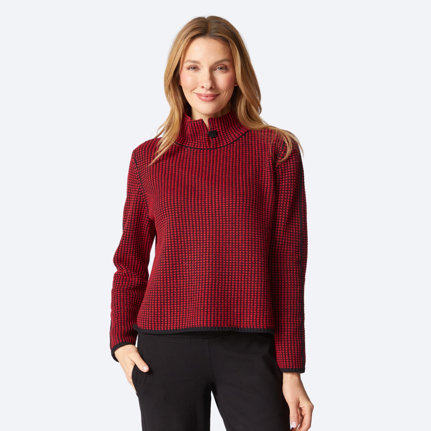 Button Collar Pullover