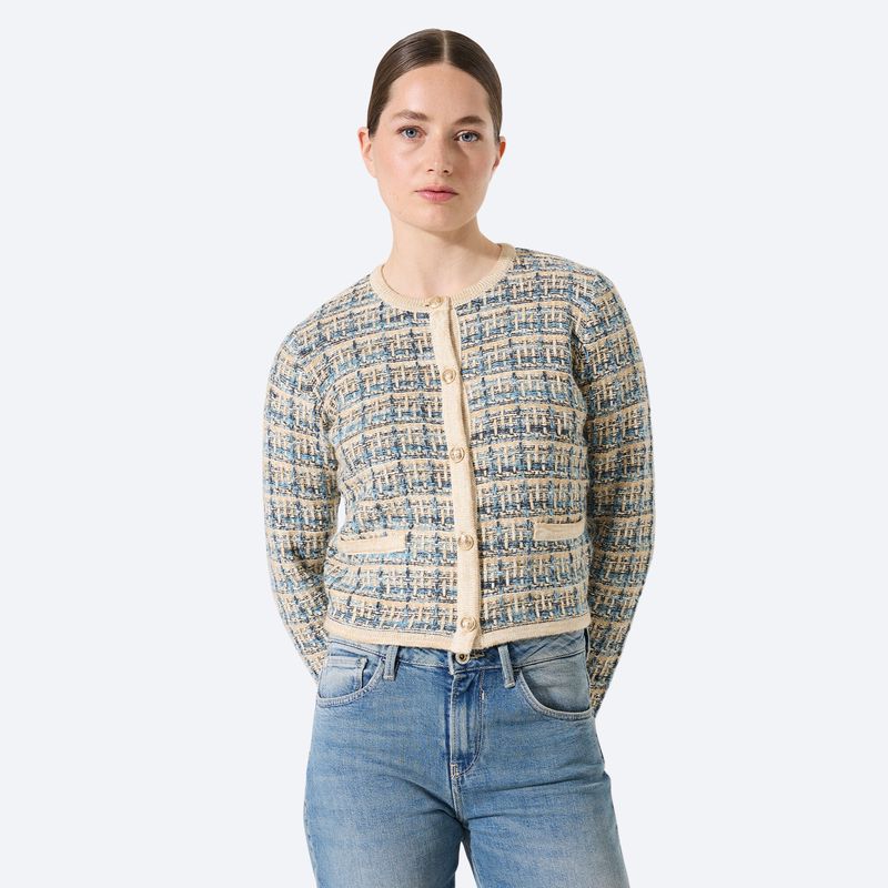 Chanel Style Lurex Cardigan