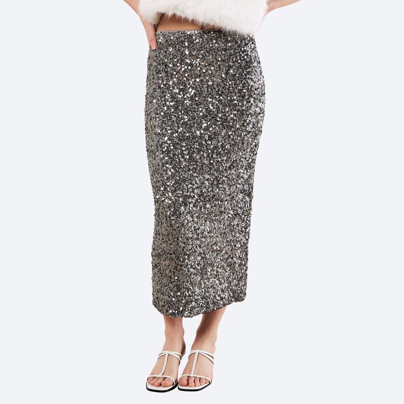Sequin Maxi Skirt