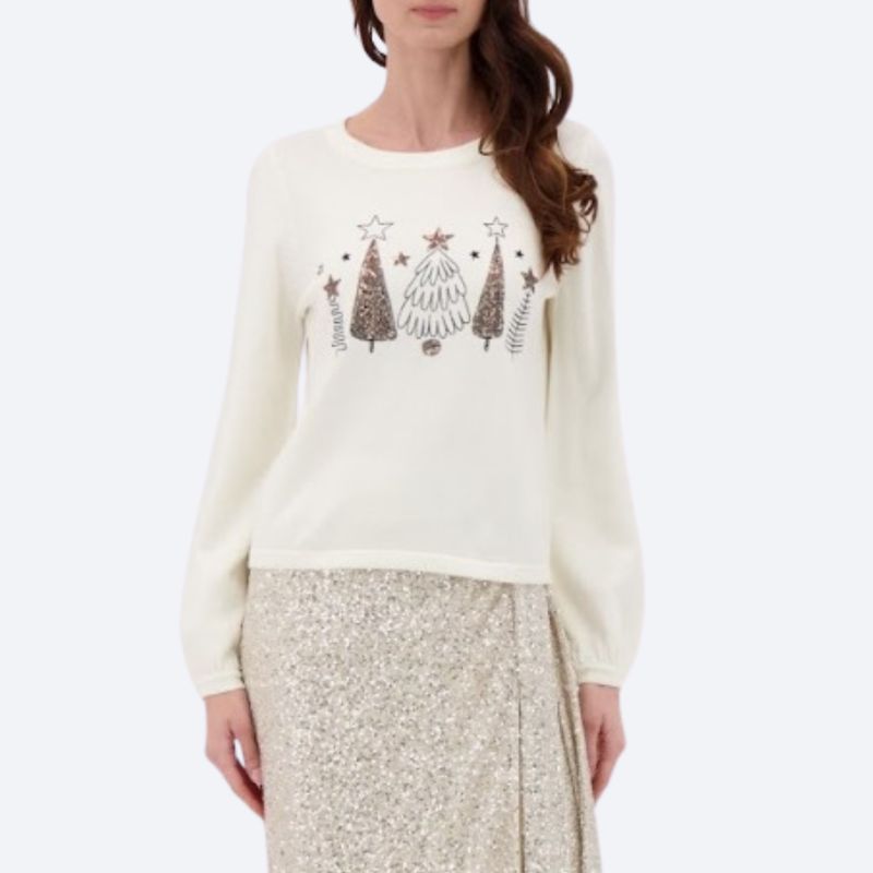 Sequin Pine Tree Sweater