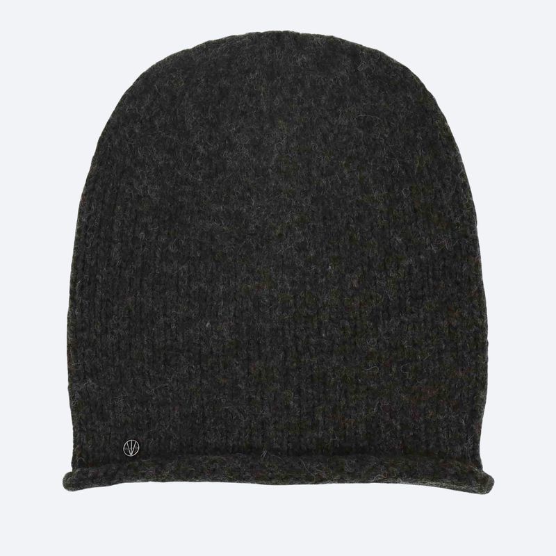 Knit Slouch Hat Grey