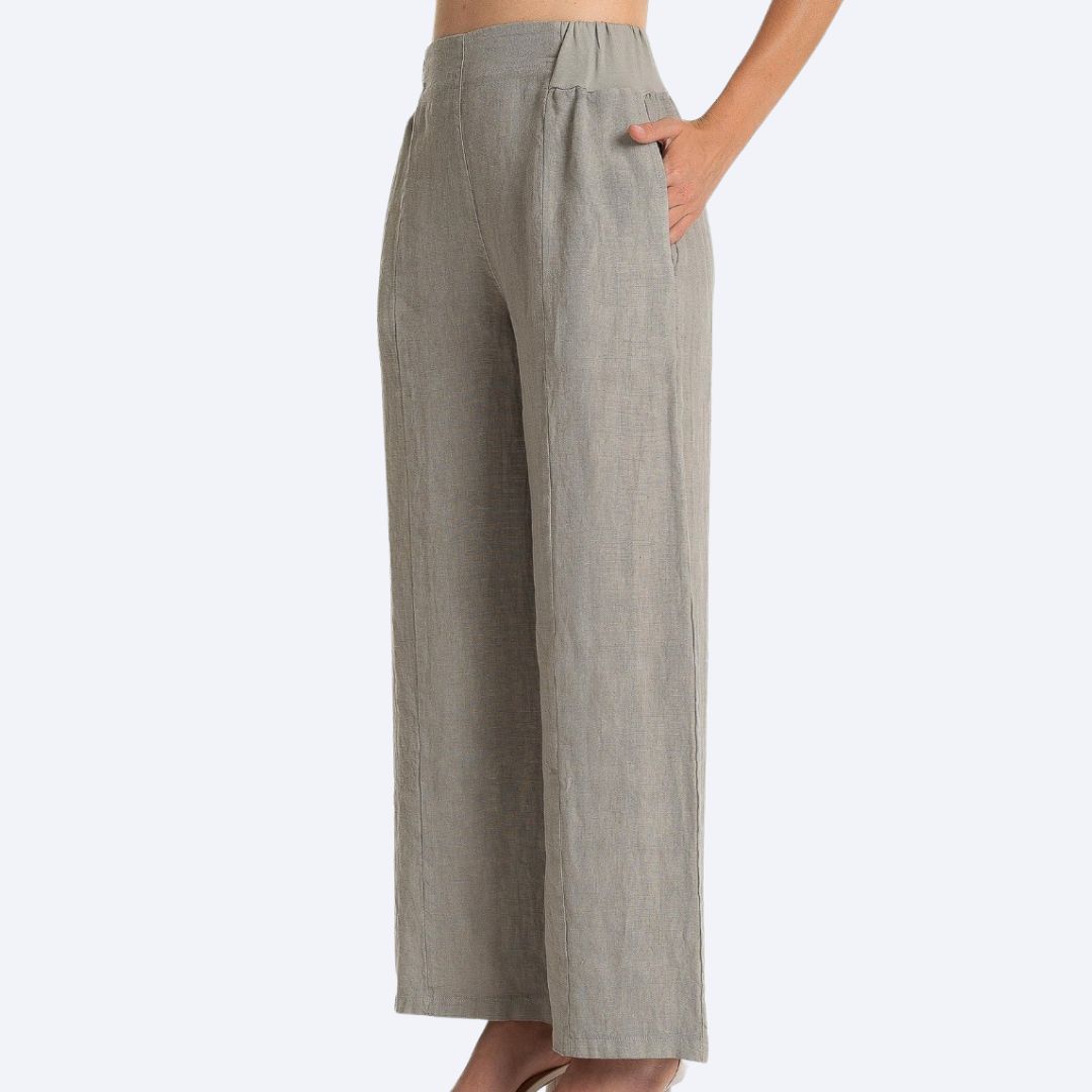 Pull On Wide Leg Pants w/Pockets