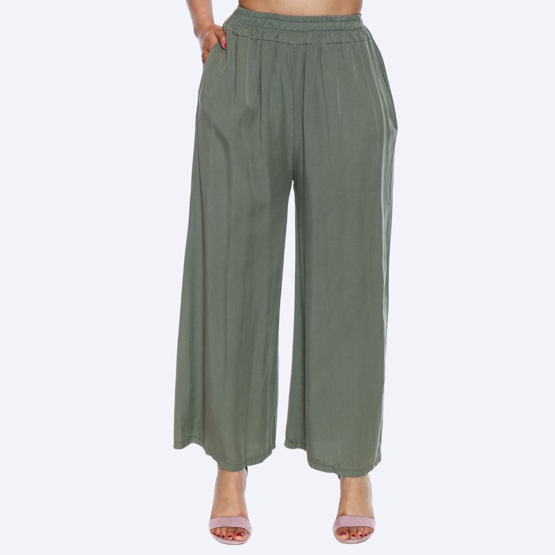 Full Length Pant w/Elastic Waist