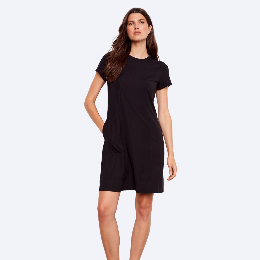 Interlock Knit Knee Length Dress