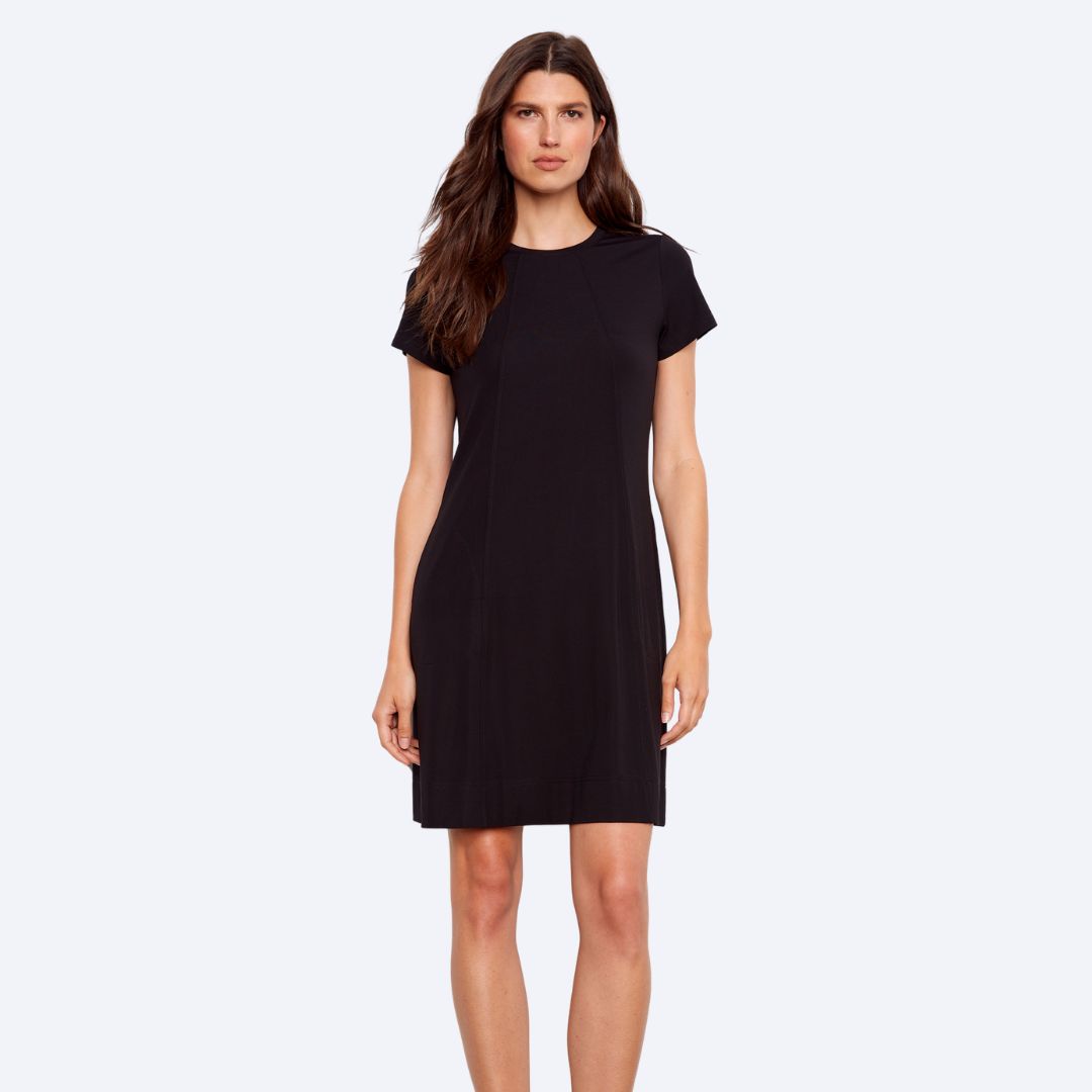 Interlock Knit Knee Length Dress