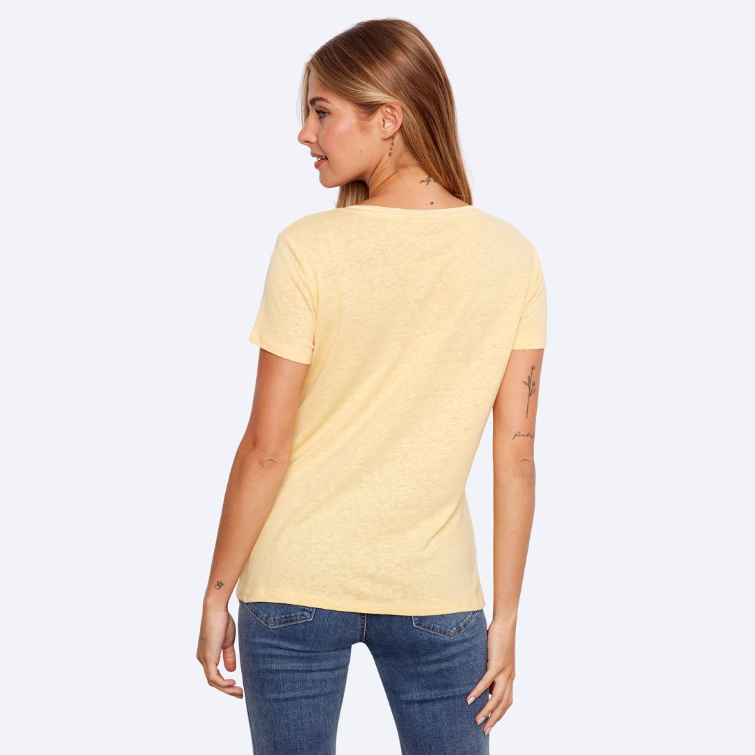 V NK Linen T-Shirt