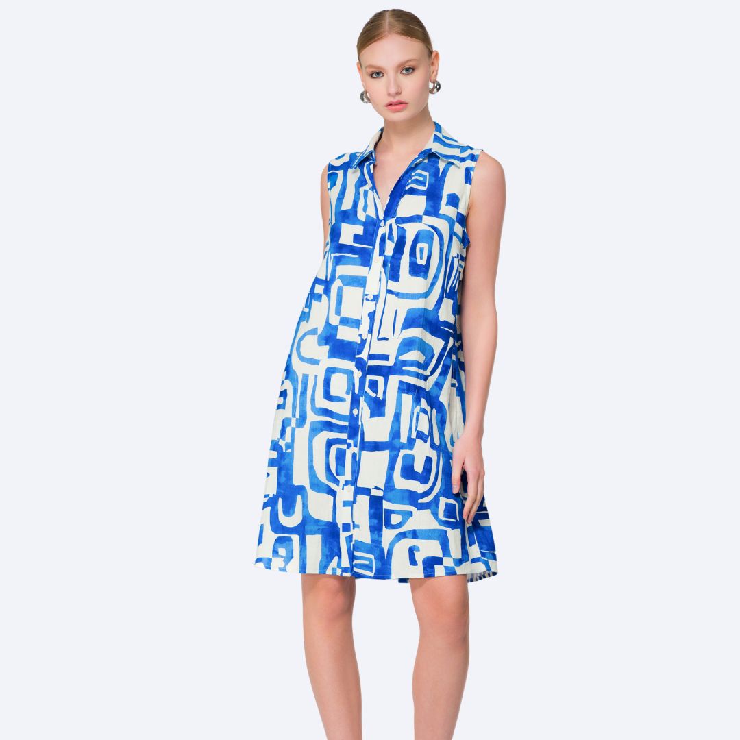 Sleeveless Button Down Dress