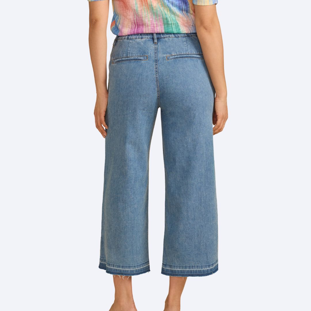Pull On Wide Crop Trouser