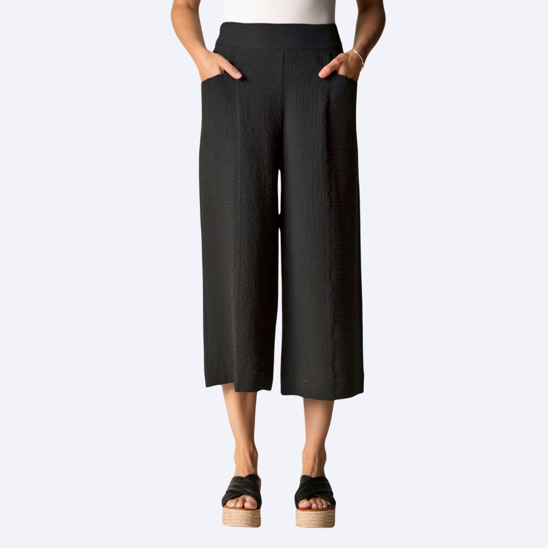 Wide Leg Capri w/Pockets