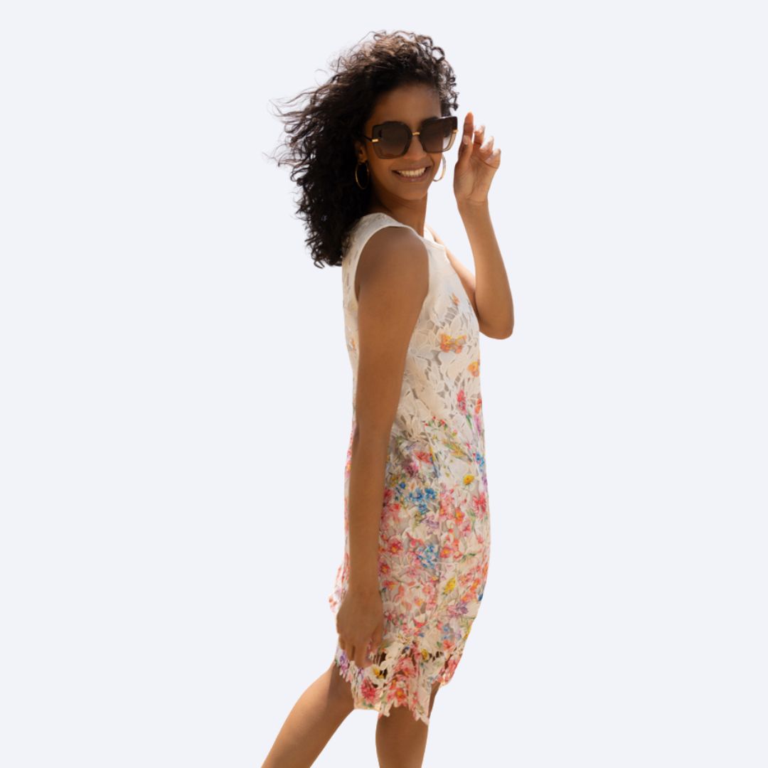 Floral Butterfly Lace Dress