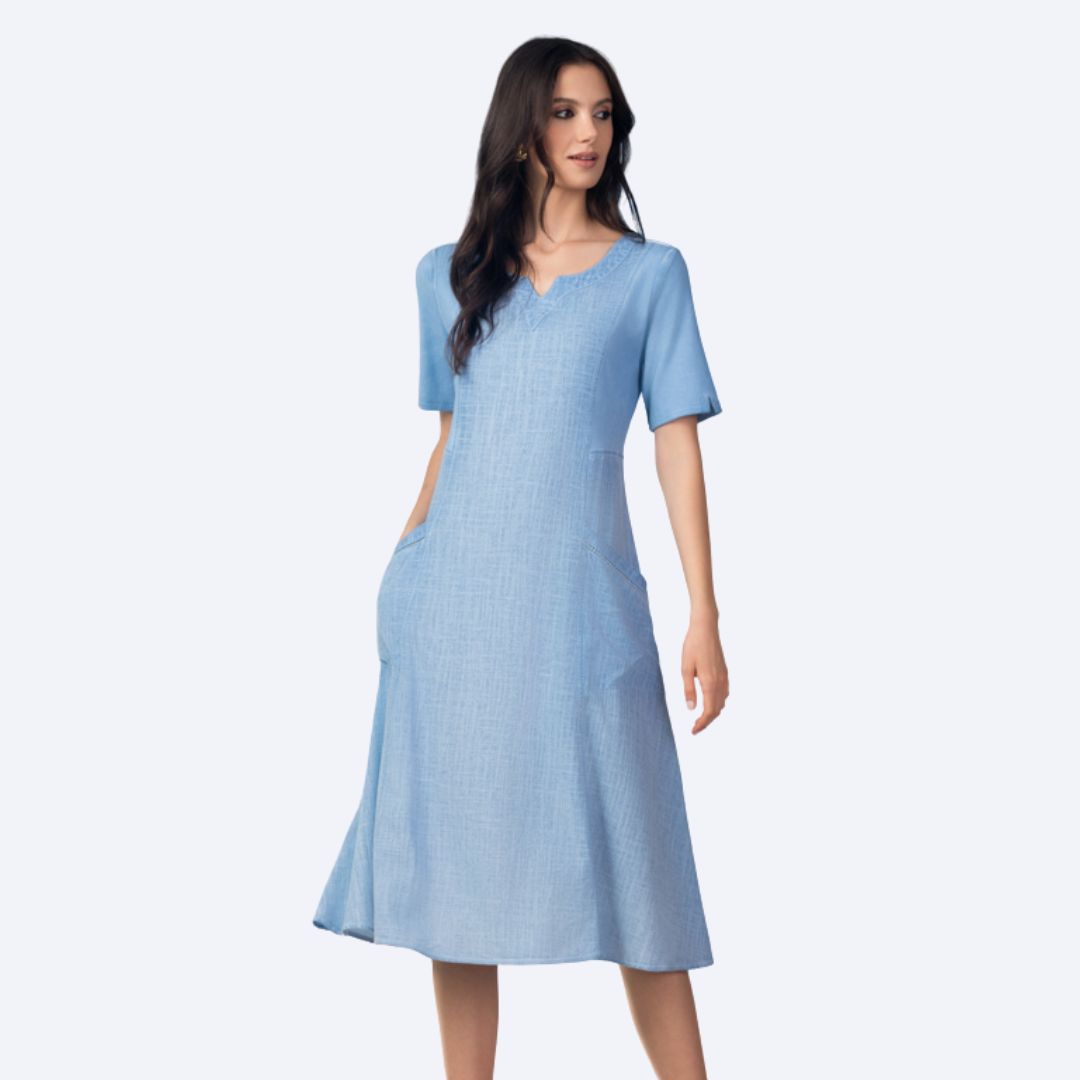 Short Sleeve Dress w/Pockets