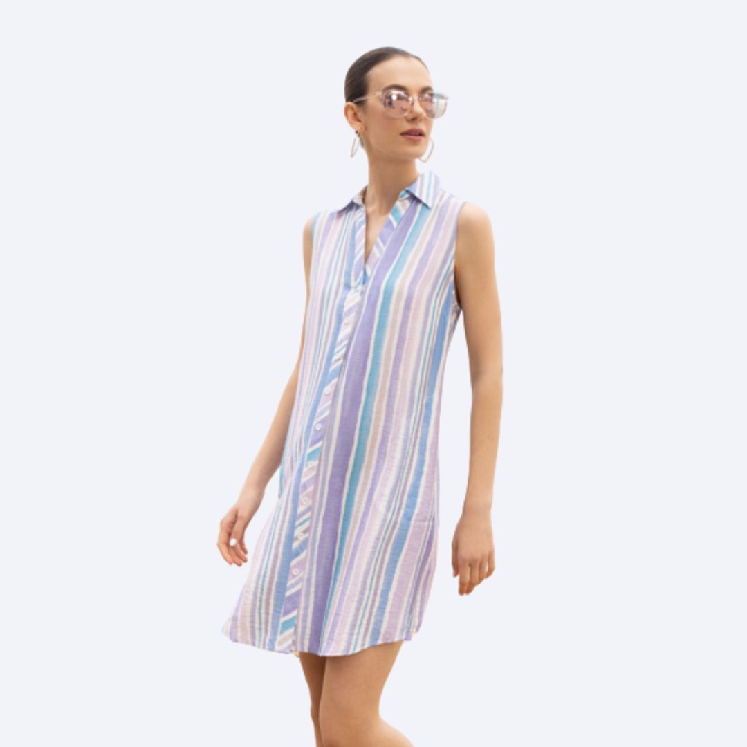 Button Down Shift Dress