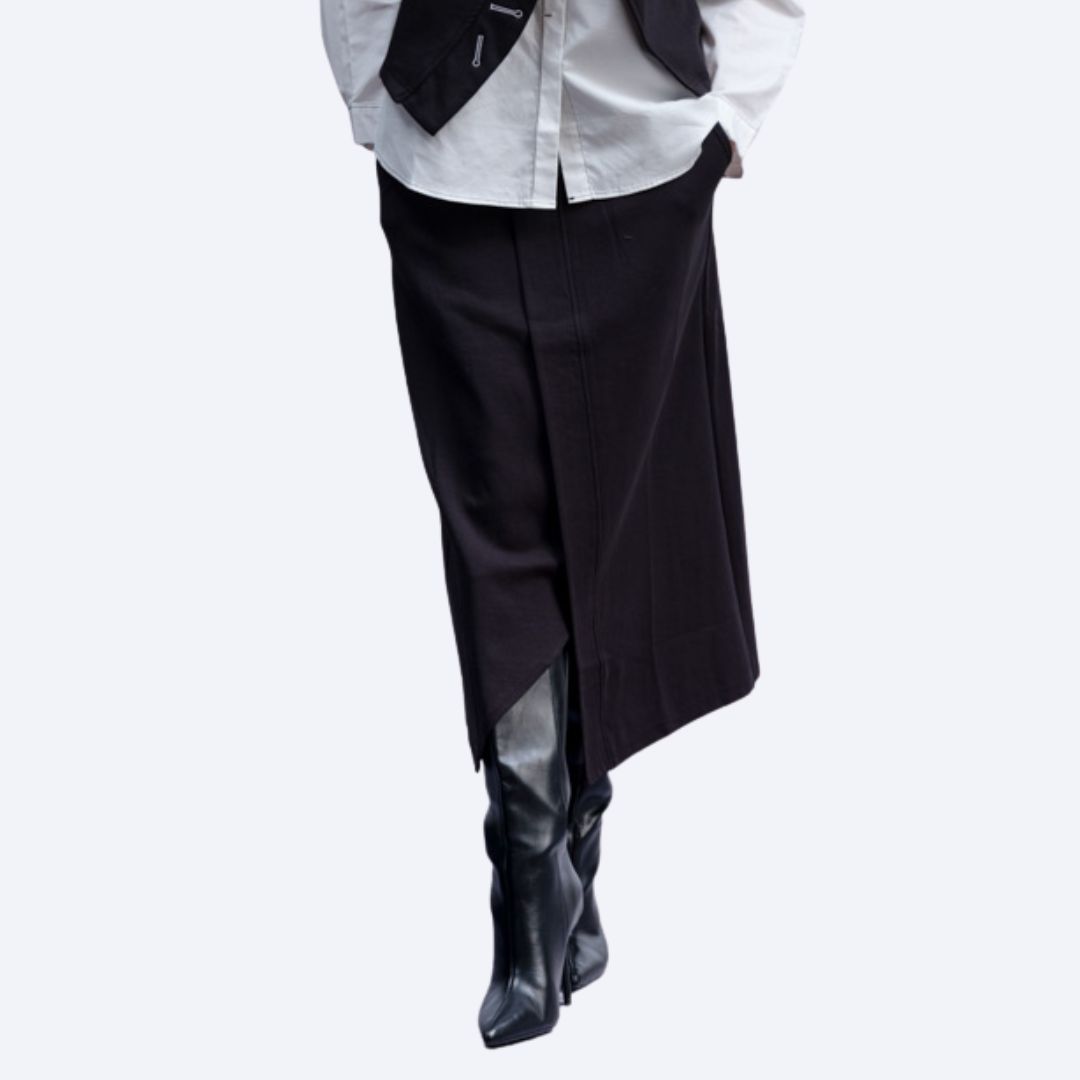 Asymmetrical Midi Skirt
